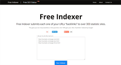 Desktop Screenshot of freeindexer.com