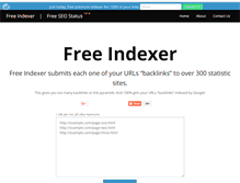 Tablet Screenshot of freeindexer.com
